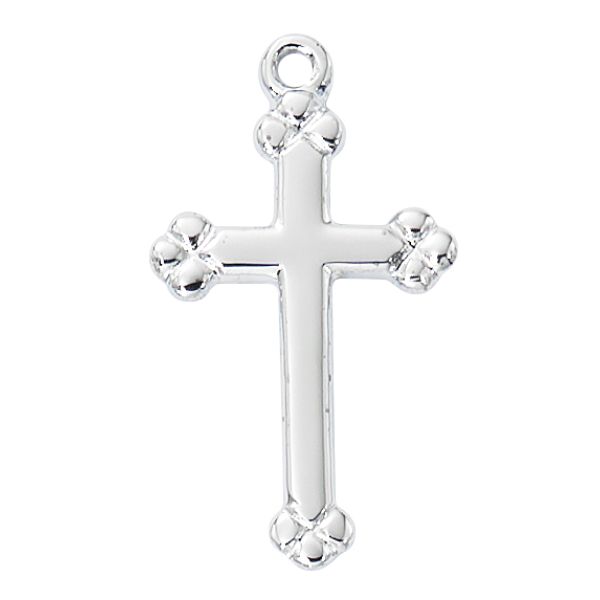 18 in. Chain Sterling Silver Cross Boxed