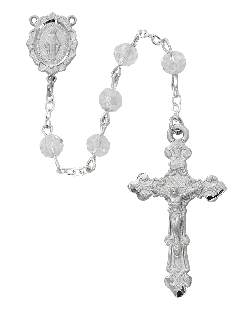 Picture of Mcvan R888F 6 mm Crystal Aurora Rosary Boxed