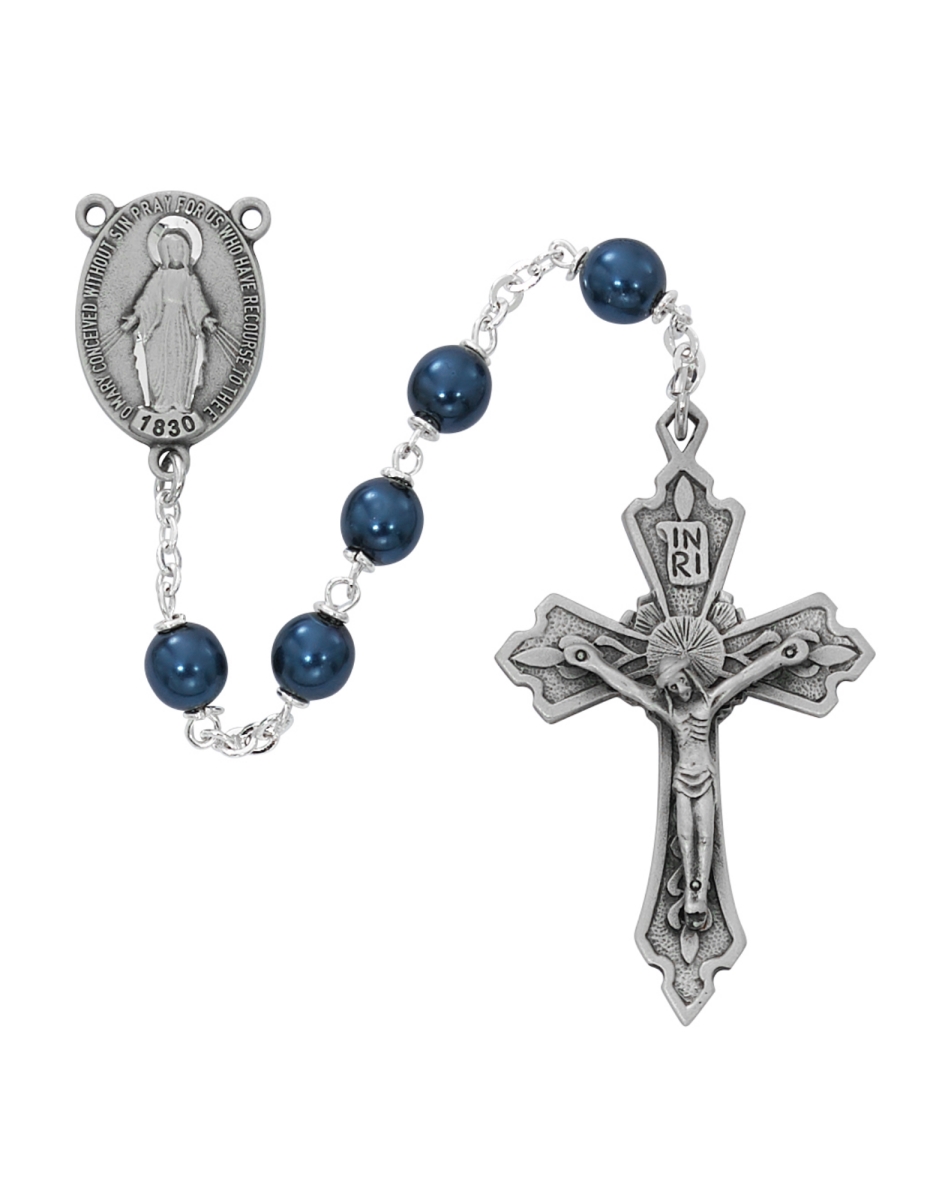 Picture of Mcvan R877F 7 mm Blue Metallic Rosary