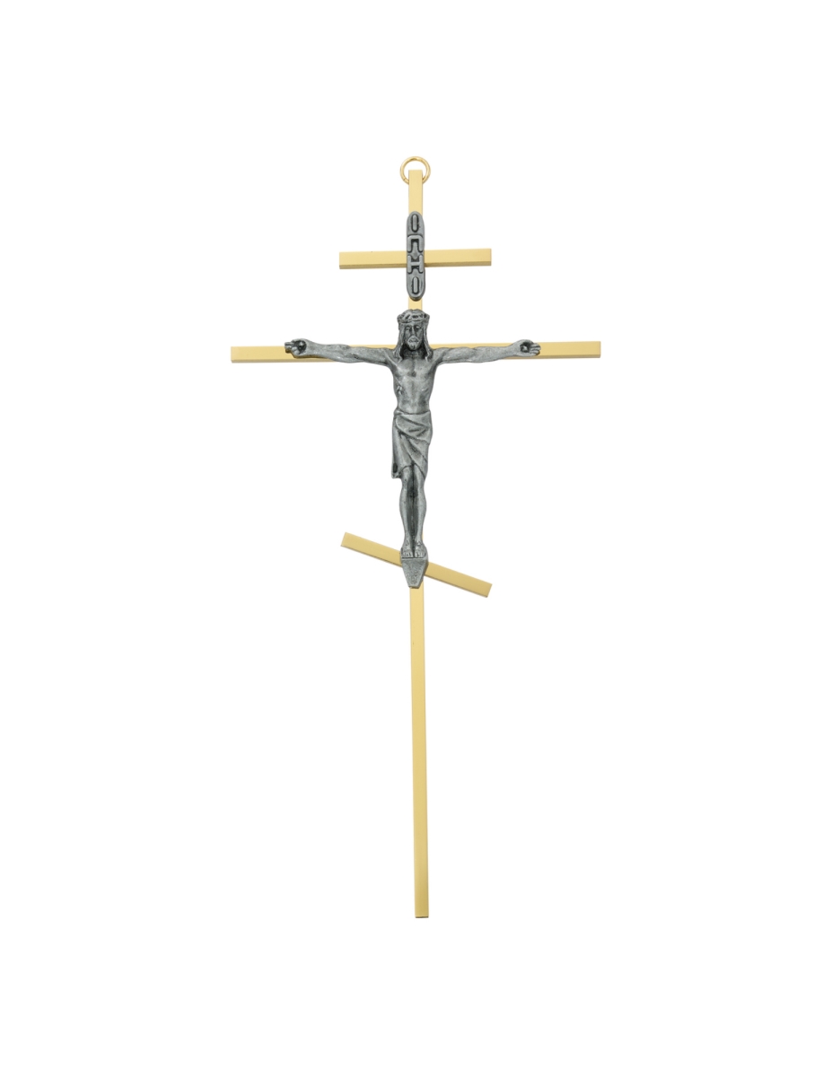 C510-M29S 10 in. Brass Greek Crucifix Boxed