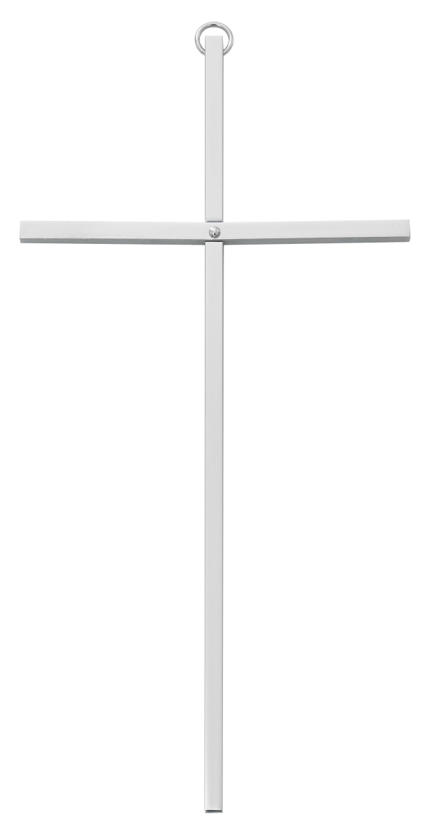 71-16 8 in. Plated Brass Cross - Boxed