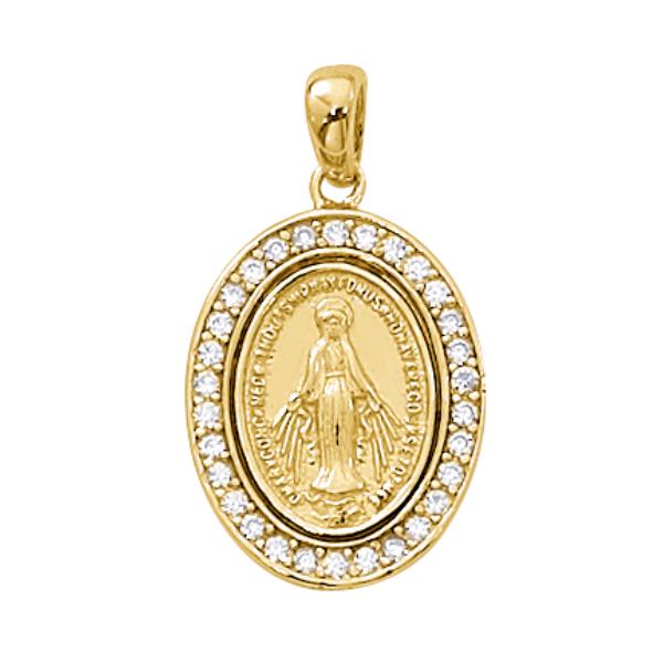 J701 18 in. CH Miraculous CZ Boxed Necklace