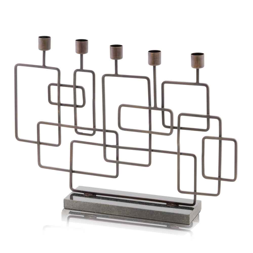 Picture of Modern Day Accents 5907 Cuadras Square Brown Candleholder