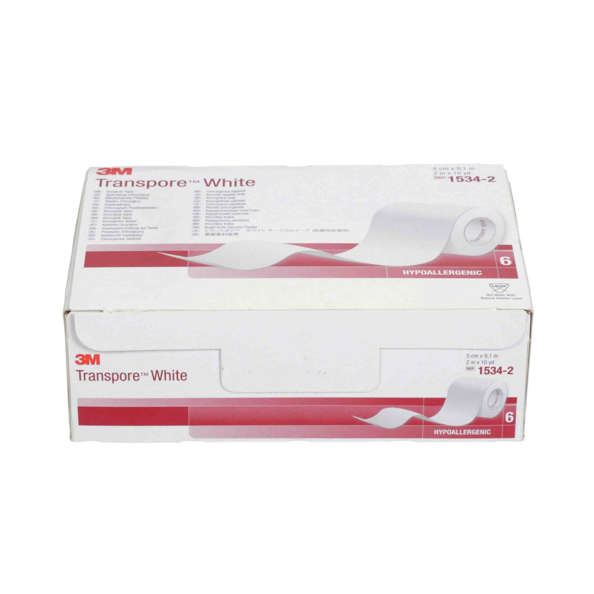 Picture of 3M 53422210 Transpore White Medical Tape&#44; 2 in. x 10 yardss - Pack of 60
