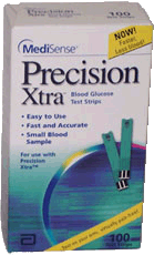 Picture of Abbott 89562400 Precision Xtra Blood Glucose Test Strips - Pack of 100