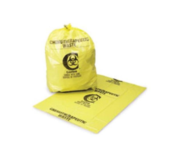 Picture of McKesson 34742800 Ultra-Tuff 30 - 33 gal Chemotherapy Waste Bag&#44; Yellow - 31 x 41 in. - Pack of 100