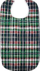 Picture of Becks Classic 83401000 Highland Blue Plaid Reusable Cotton & Polyester Bib