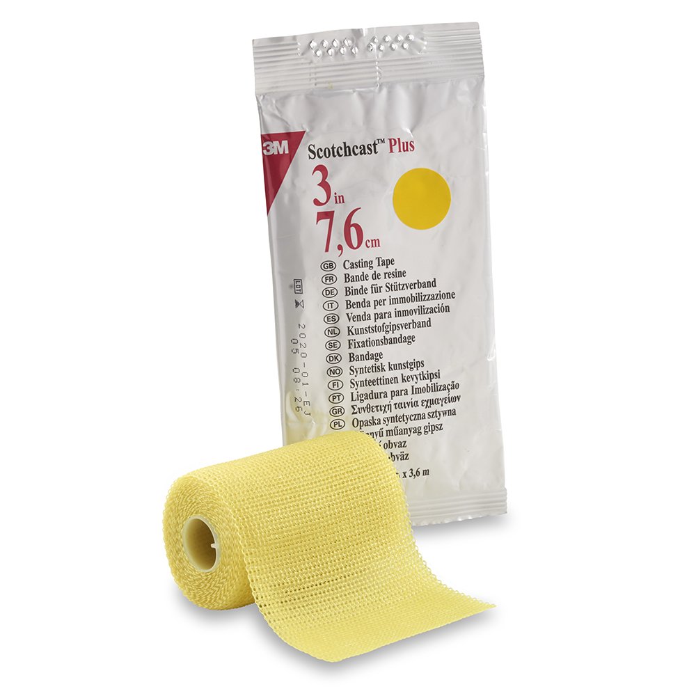 Picture of 3M Ortho 82362200 Scotchcast Plus Cast Tape&#44; Yellow - 3 in. x 12 ft. - Pack of 10