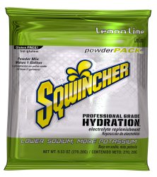 Picture of Kent Precision Foods 38362604 9.53 oz Lemon-Lime Sqwincher Powder Pack Electrolyte Replenishment Drink Mix - Pack of 20
