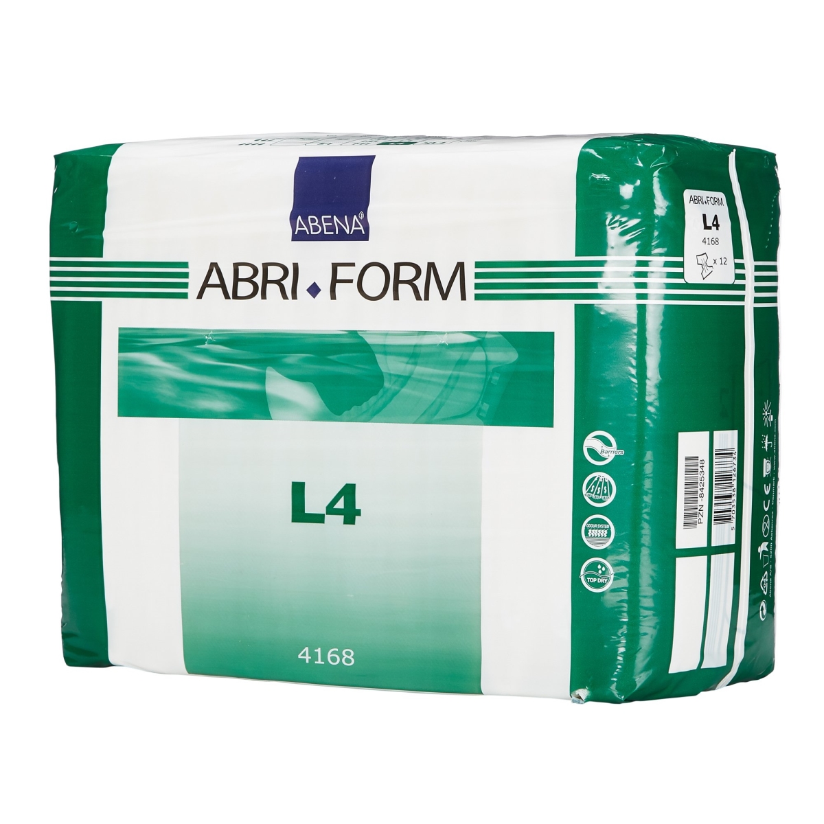 Picture of Abena North America 41683130 White Large Abri-Form Comfort L4 Adult Heavy-Absorbent Incontinence Brief&#44; Pack of 36