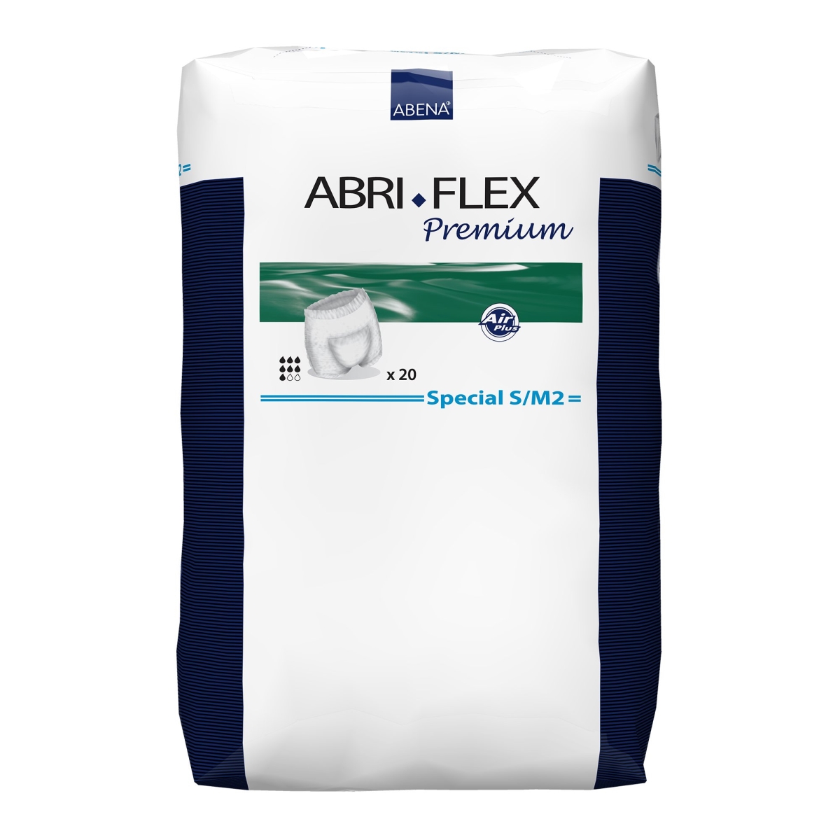 Picture of Abena North America 41733101 White Small & Medium Abri-Flex Special Adult Moderate Absorbent Underwear - Pack of 20