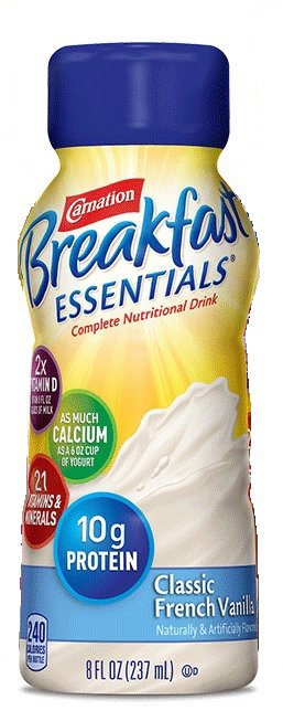 Picture of Nestle Healthcare Nutrition 21402606 8 oz French Vanilla Carnation Breakfast Essentials High Protein Oral Supplement&#44; Pack of 6