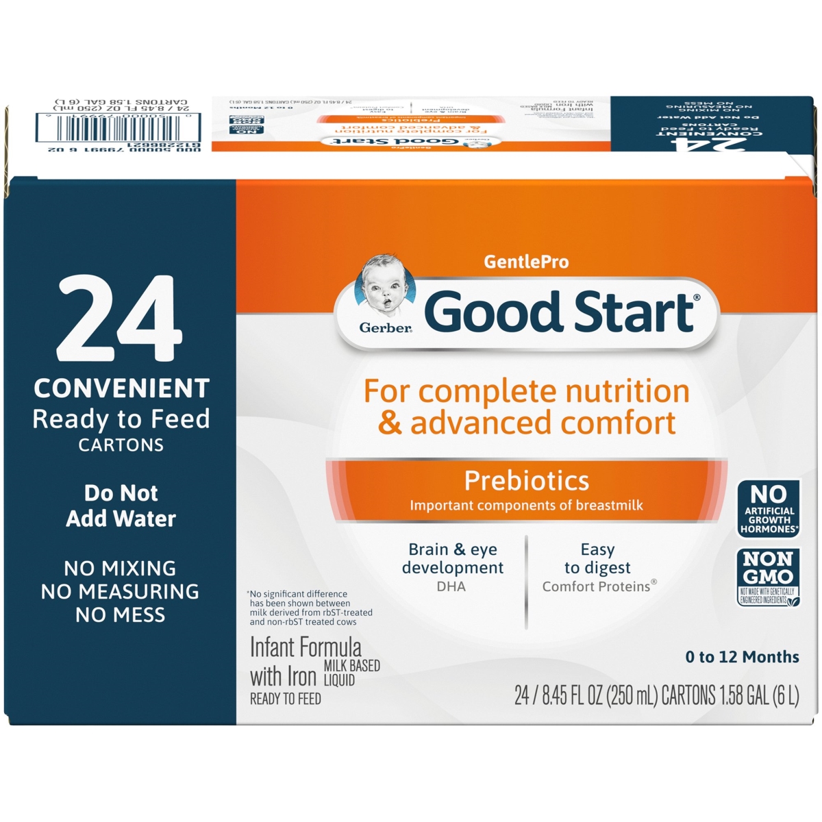 Picture of Nestle Healthcare Nutrition 99912600 8.45 oz Unflavored Gerber Good Start Ready to Feed Infant Formula Supplement - Pack of 24