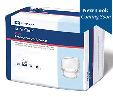 Picture of Cardinal 75143112 2XL Sure Care Absorbent Underwear - Pack of 48