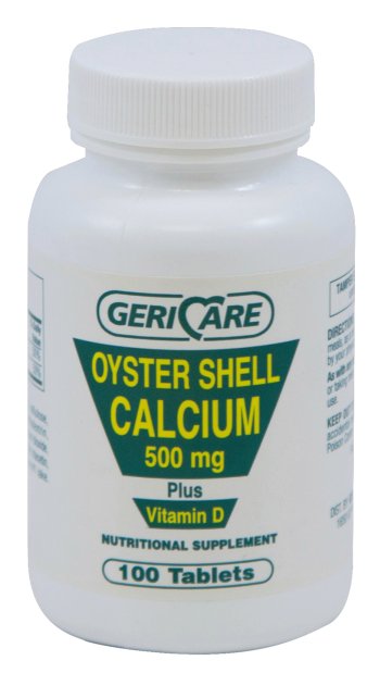 Picture of McKesson 85472712 500 mg Geri-Care Calcium with Vitamin D Supplement - Pack of 12
