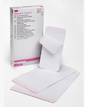 Picture of 3M 29562000 White Medipore Dress-It Dressing Retention Tape&#44; 5.875 x 5.875 in. - Pack of 75