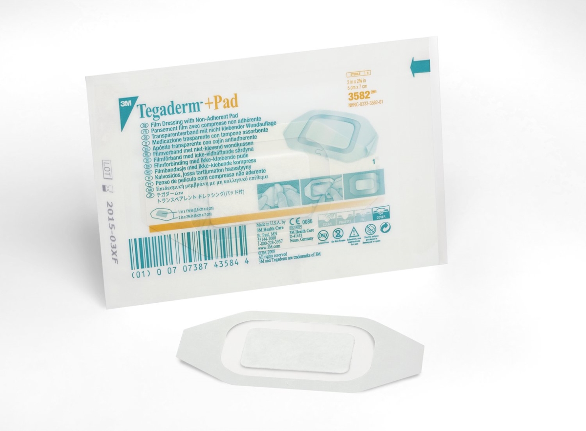 Picture of 3M 35822100 Tegaderm Composite Dressing&#44; 2 x 2 in. - Pack of 50