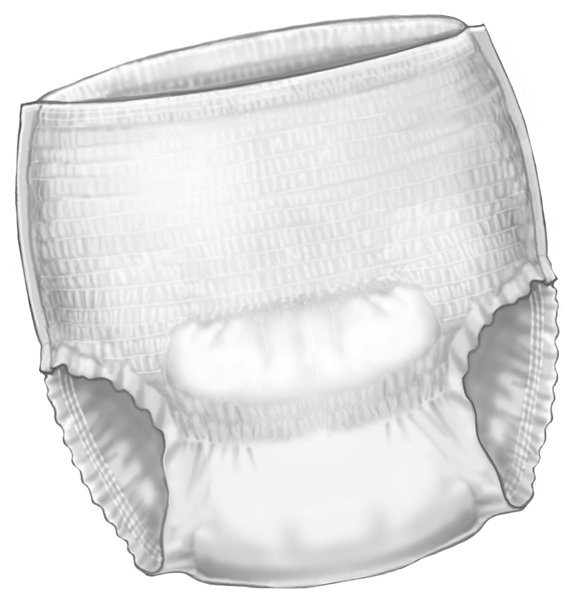 Picture of Cardinal 16563100 Sure Care Adult Heavy Absorbent Underwear&#44; White - Large - Pack of 100