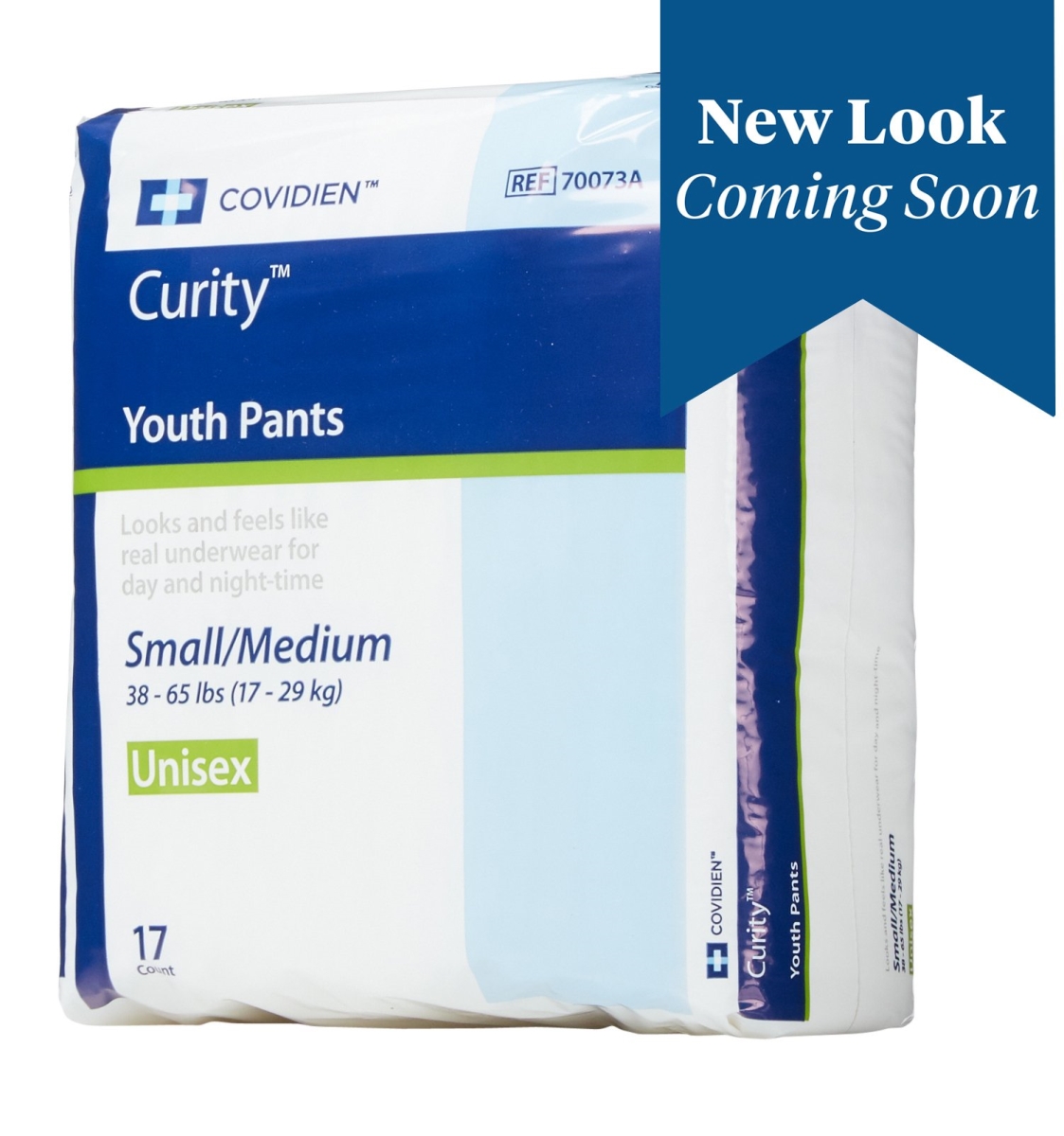Picture of Cardinal 70773104 Curity Youth Heavy Absorbent Underwear&#44; White - Medium - Pack of 68
