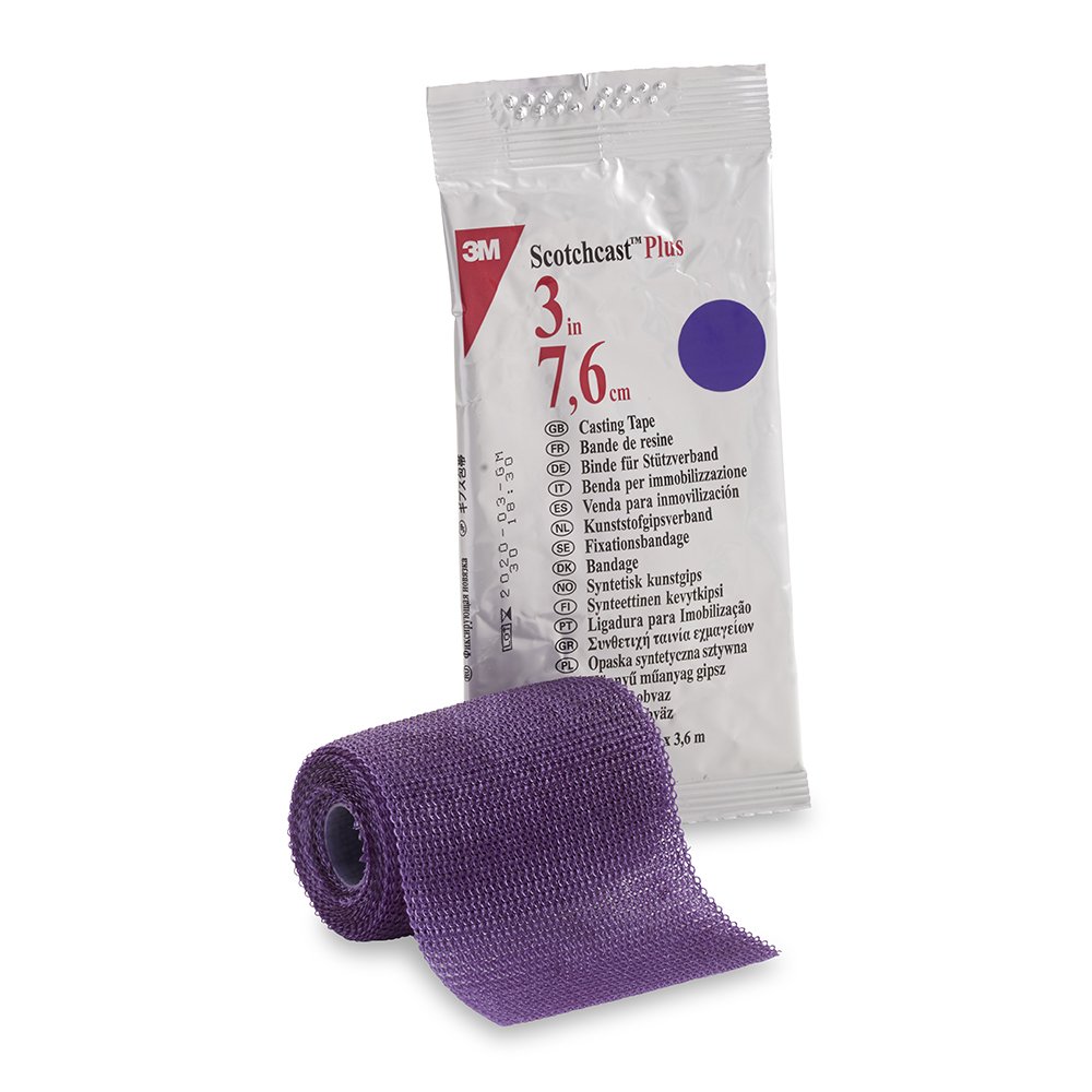 Picture of 3M Ortho 82332200 Scotchcast Plus Casting Tape&#44; Fiberglass Purple - 3 in. x 12 ft. - Pack of 10