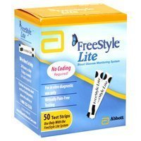 Picture of Abbott 78192400 FreeStyle Lite Blood Glucose Test Strips - Pack of 50