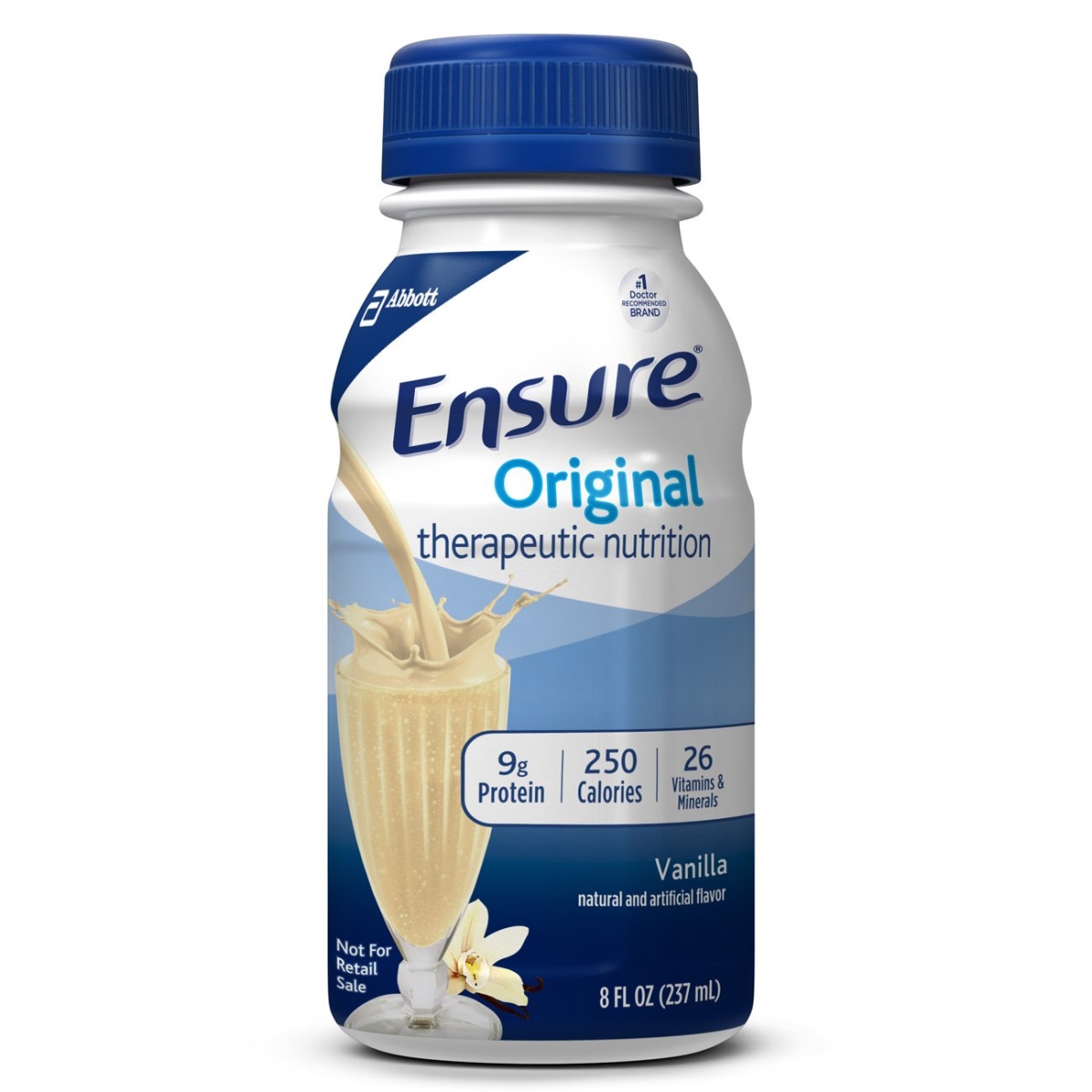 Picture of Abbott Nutrition 82972601 8 oz Vanilla Ensure Original Therapeutic Nutrition Shake Oral Supplement