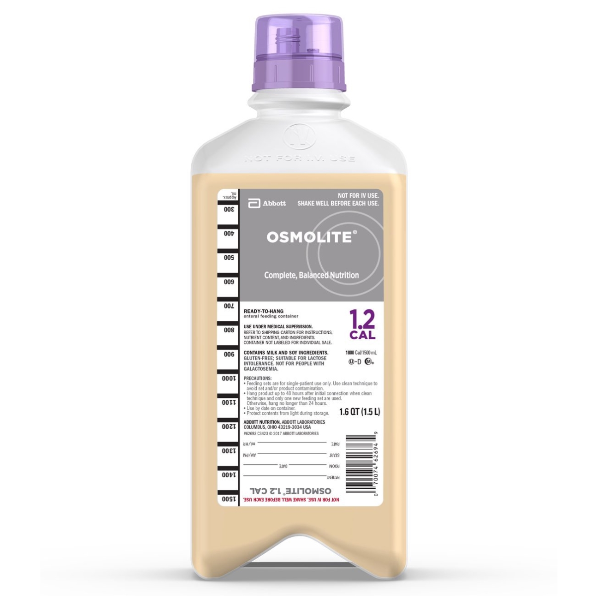 Picture of Abbott Nutrition 62992600 Osmolite 1.2 Cal Tube Feeding Formula Supplement - Pack of 6