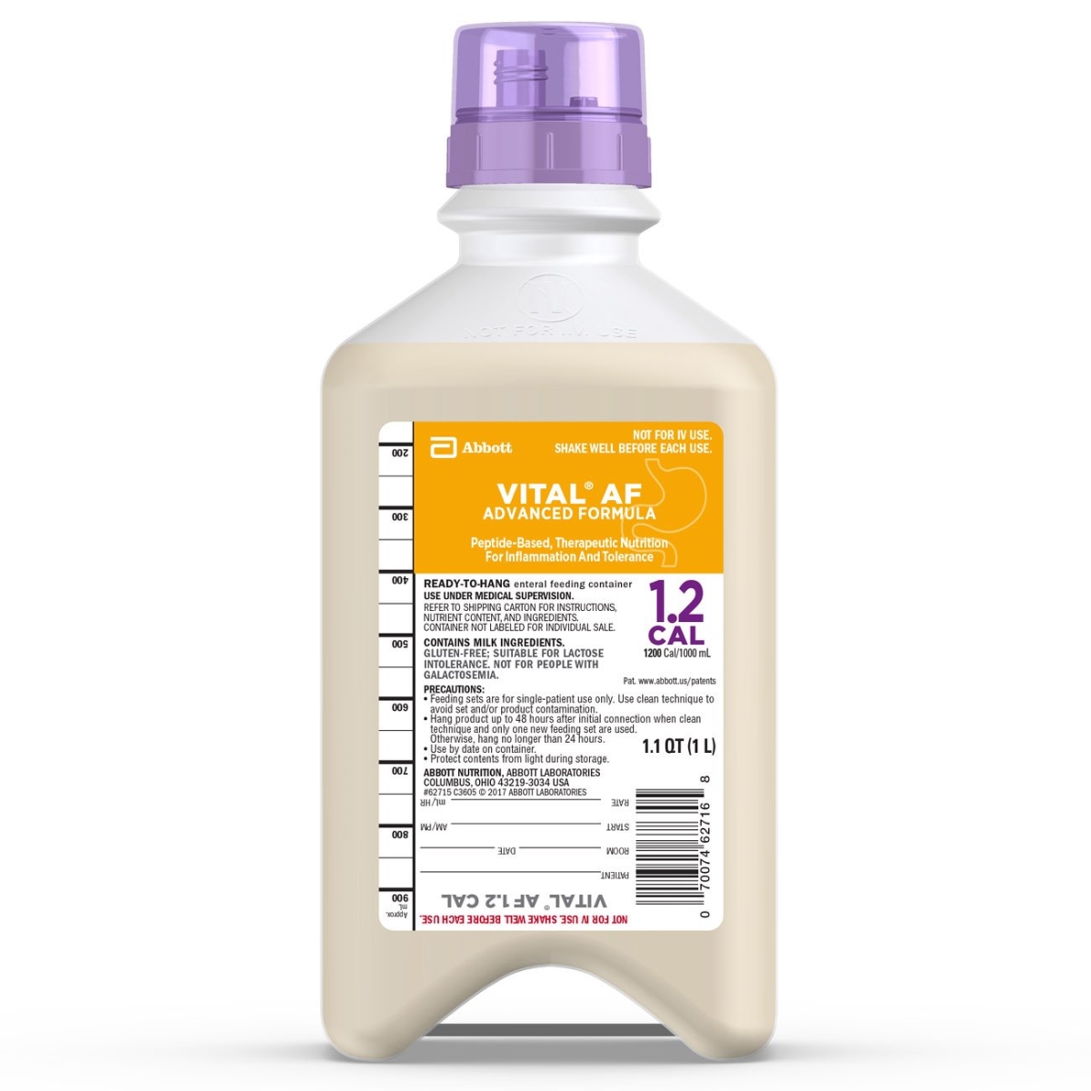 Picture of Abbott Nutrition 27752601 33.8 oz Vital AF 1.2 Cal Tube Feeding Formula Supplement