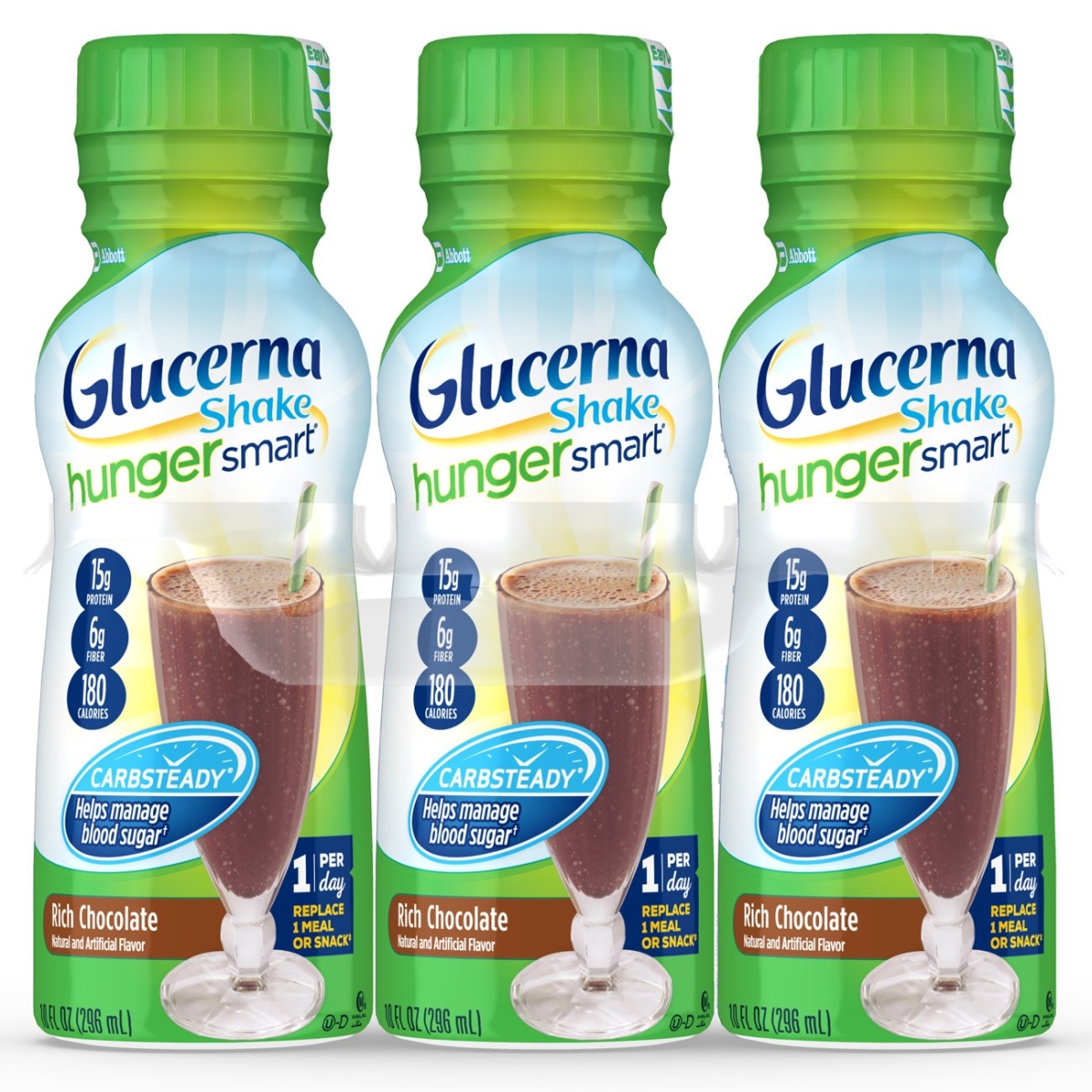 Picture of Abbott Nutrition 62882601 10 oz Chocolate Glucerna Hunger Smart Shake Oral Supplement