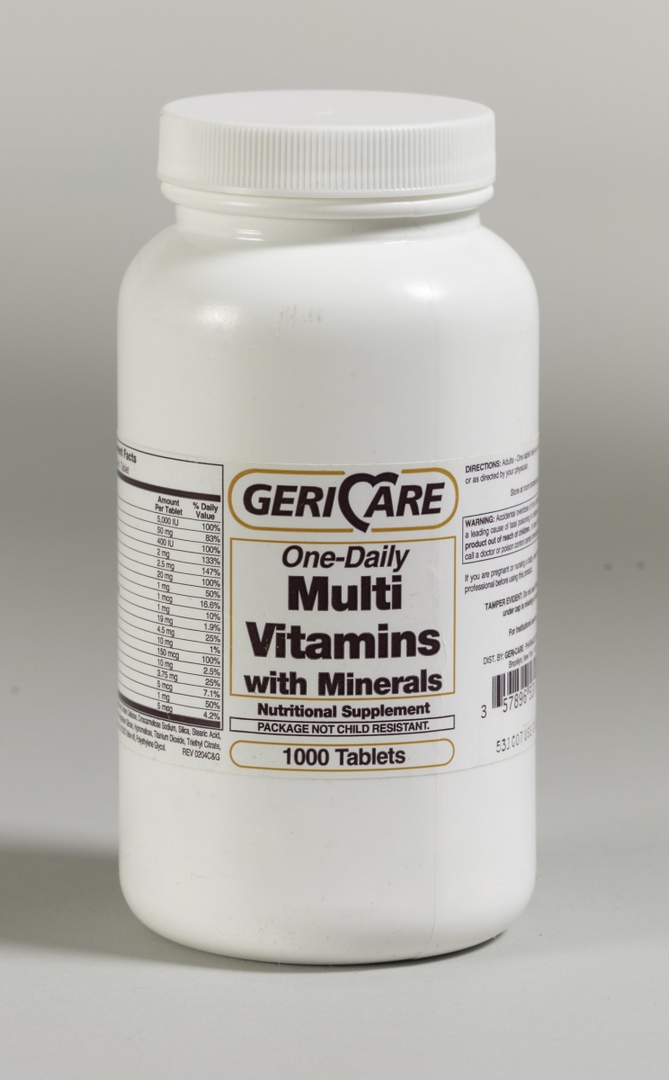 Picture of McKesson 31102712 Geri-Care Multivitamin with Minerals Supplement Tablet - Pack of 12000