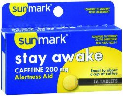 Picture of McKesson 32032700 200 mg Sunmark Stay Awake Alertness Aid Tablet - Pack of 16