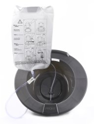 Picture of McKesson 56122901 500-2000 ml Sitz Bath Round Graphite Plastic Bag Graduated