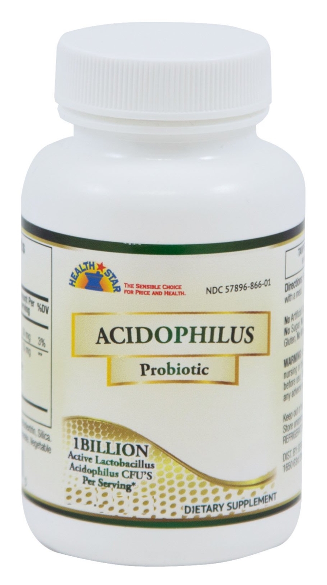 Picture of McKesson 25562700 Probiotic Dietary Supplement Health Star Capsule&#44; 100 per Bottle