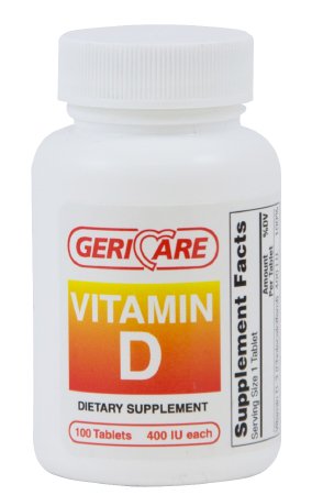 Picture of McKesson 60872700 Vitamin Supplement Geri-Care Vitamin D 400 IU Strength Tablet - Pack of 100