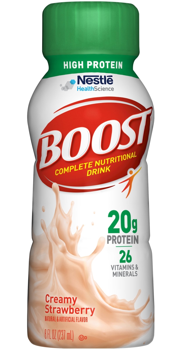 Picture of Nestle Healthcare Nutrition 13602602 8 oz Strawberry Boost High Protein Drink - Pack of 24