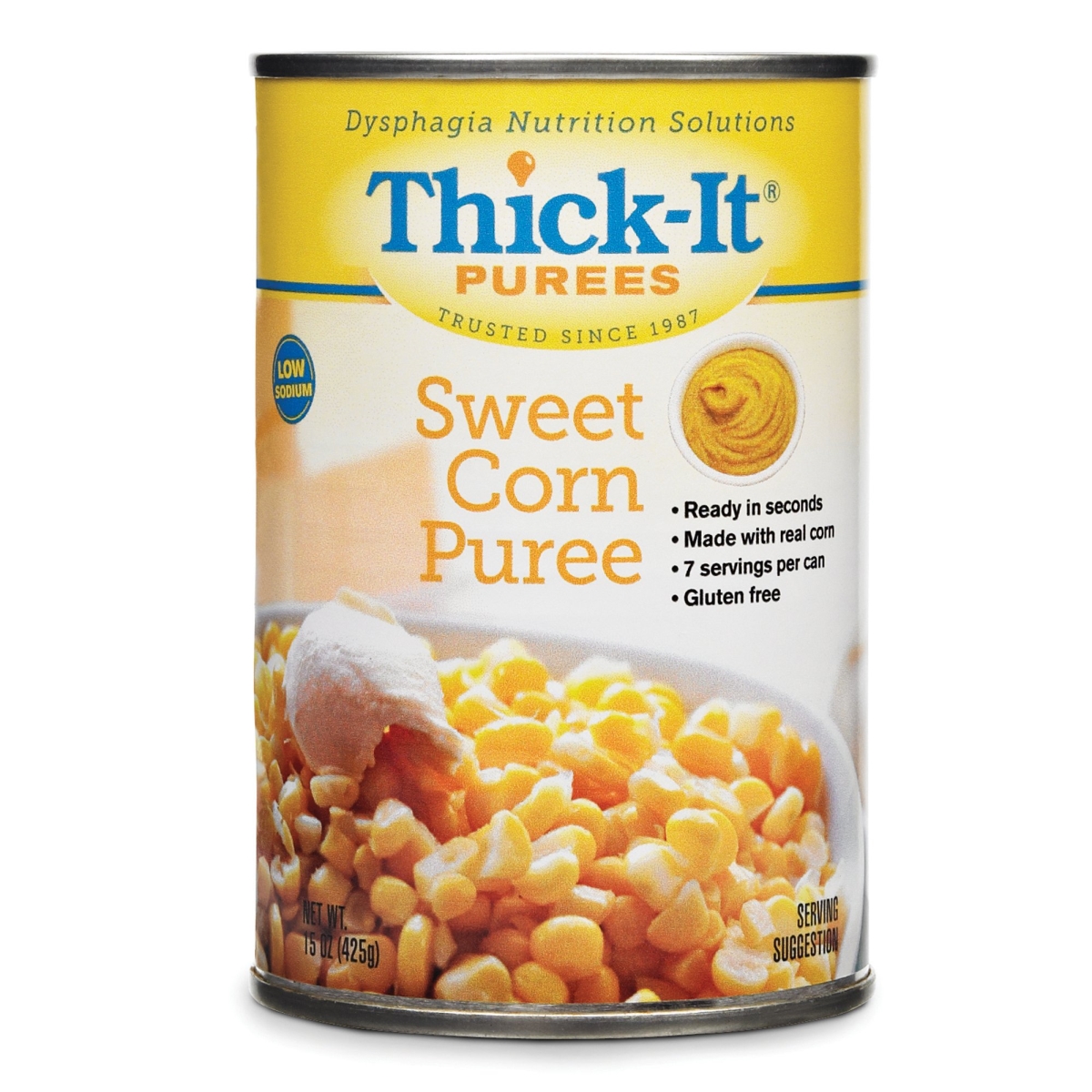 Picture of Kent Precision Foods 30402600 15 oz Puree Consistency Thick-It Sweet Corn Puree - Pack of 12