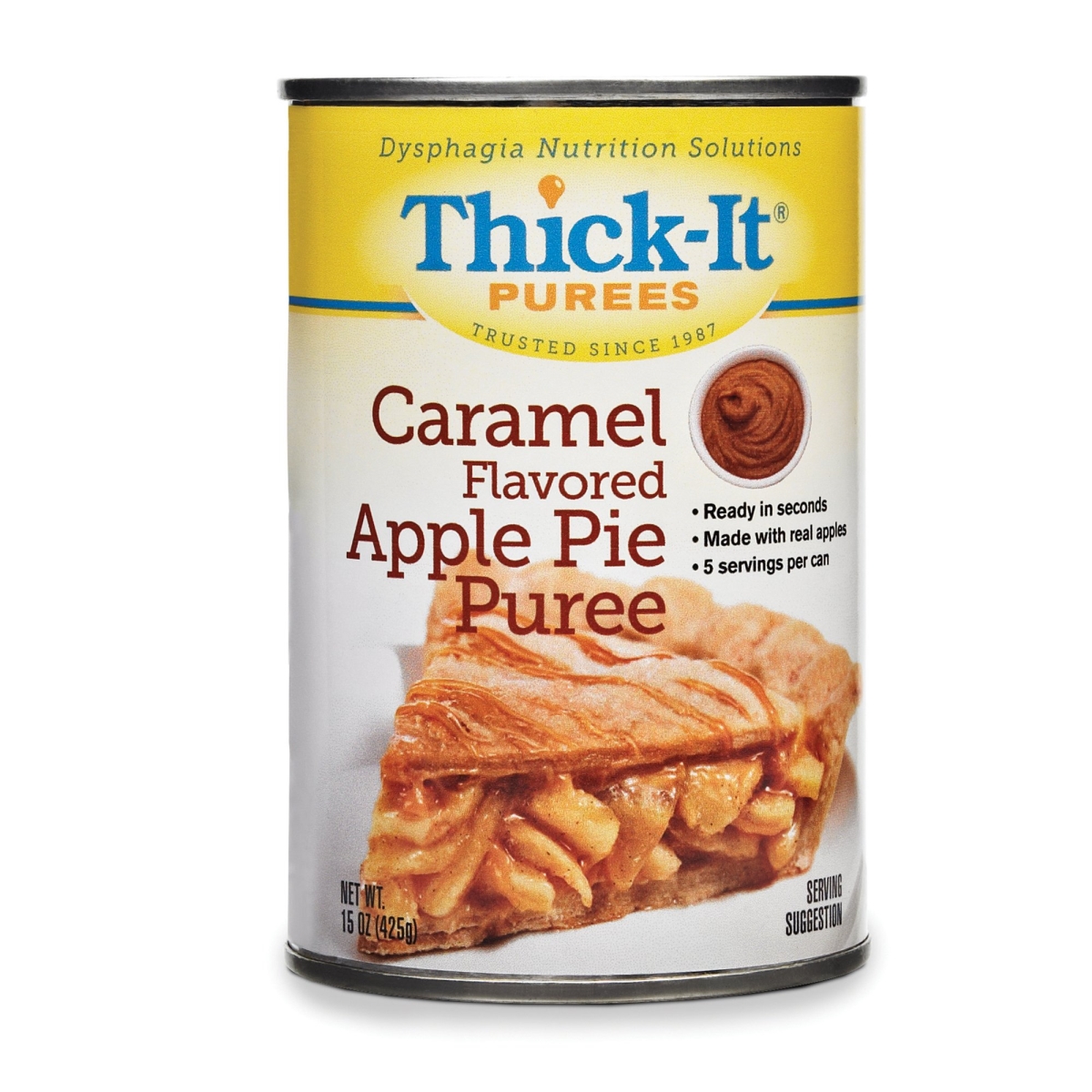 Picture of Kent Precision Foods 31702600 15 oz Puree Consistency Thick-It Caramel Apple Pie Puree - Pack of 12