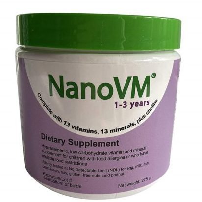 Picture of Solace Nutrition 11132600 275 g Unflavored NanoVM Pediatric Oral Supplement for 1-3 Years Old