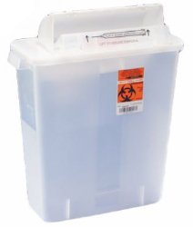 Picture of Cardinal 277085-CS 3 gal SharpStar In-Room Multi-Purpose Sharps Container&#44; Translucent Clear - Pack of 10