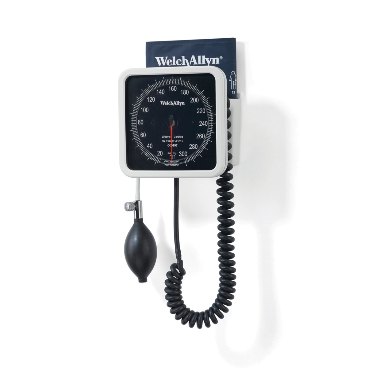 Picture of Welch Allyn 240985-EA Aneroid Sphygmomanometer with Adult Cuff