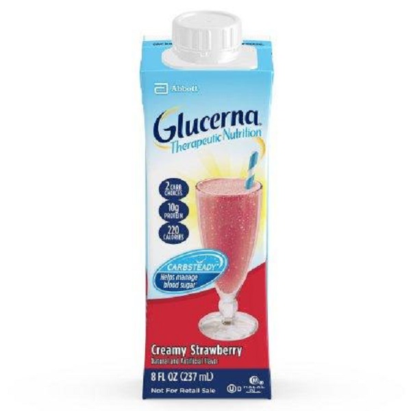 Picture of Abbott Nutrition 1048238-EA 8 oz Glucerna Strawberry Flavor Instant Shake - Case of 8 - 24 Pack per Case