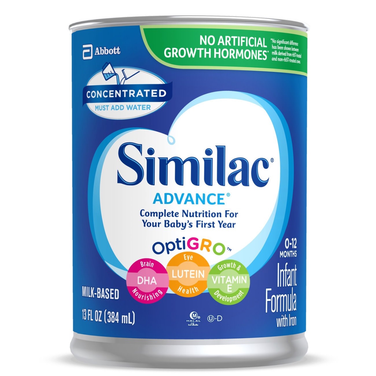 Picture of Abbott Nutrition 746698-CS 13 oz Can Similac Advance 20 Liquid Concentrate Infant Formula - Pack of 156