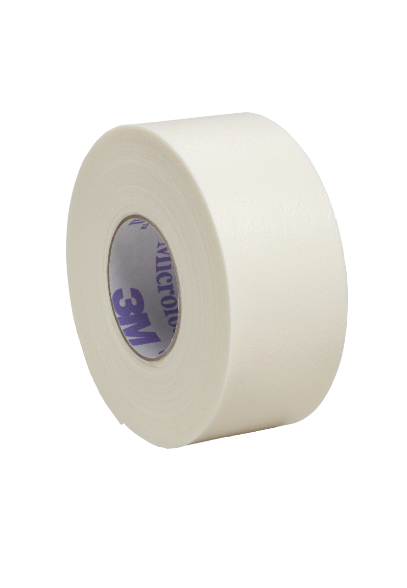 Picture of 3M 5959-BX 1 in. x 5.5 Yard Nonsterile Water Resistant Foam & Acrylic Adhesive Microfoam Medical Tape&#44; White - Pack of 198