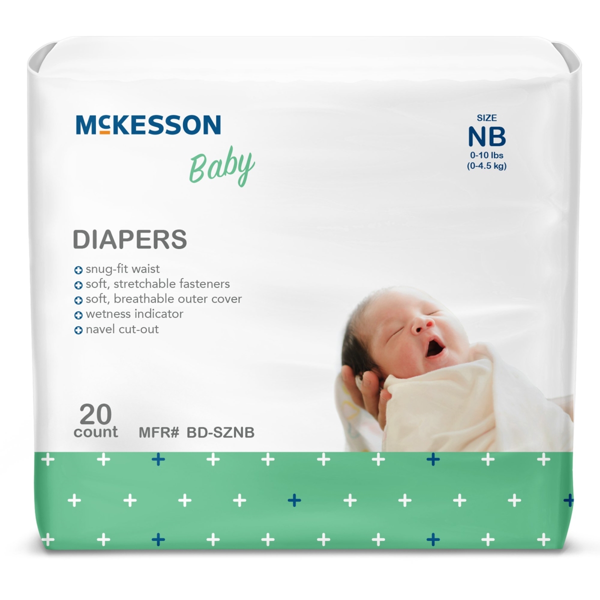 Picture of Drylock Technologies 1167076-BG 0-10 lbs Baby Newborn Diaper - 6 per Pack - Pack of 20