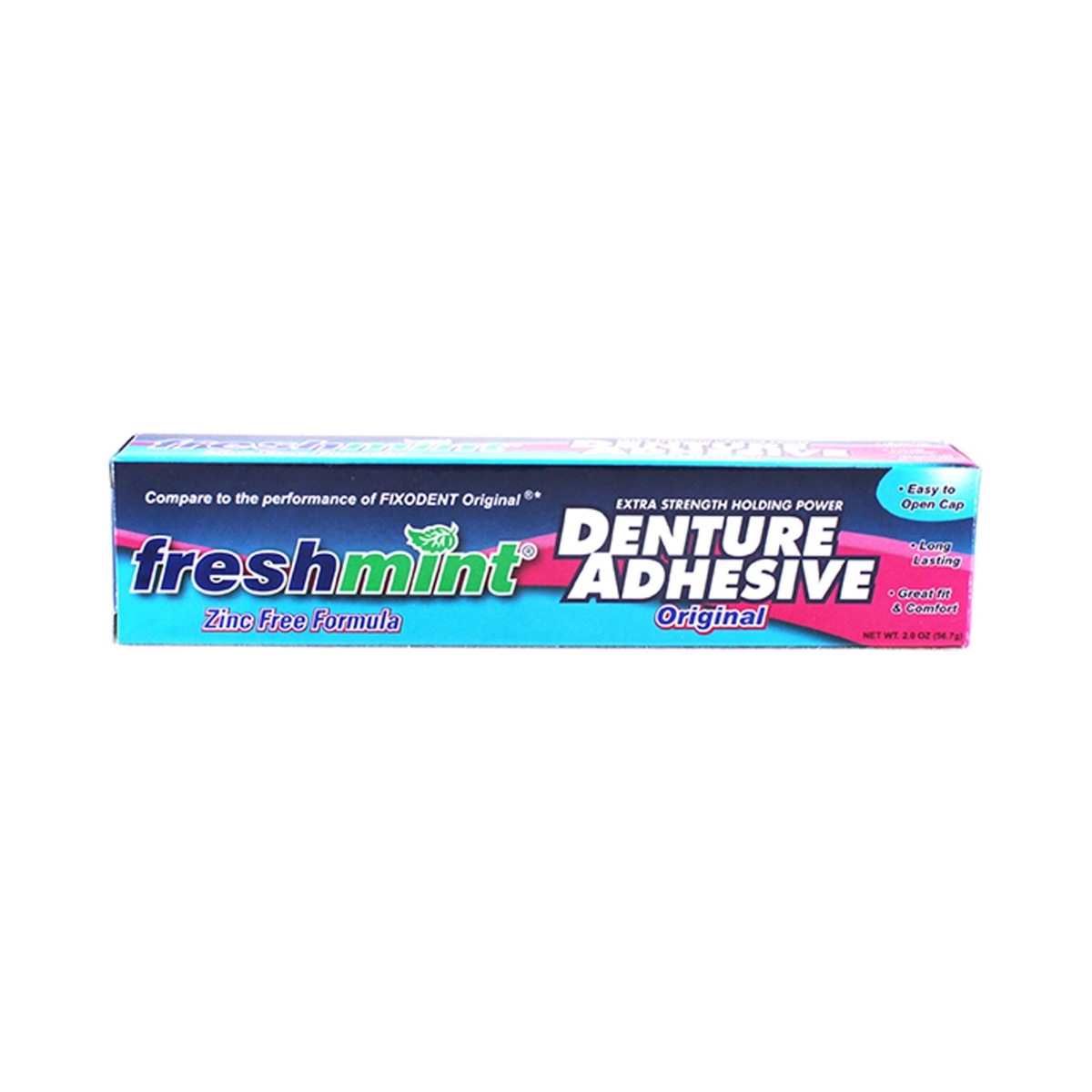 New World Imports 840179-EA 2 oz Denture Adhesive Freshmint Cream - Pack of 2