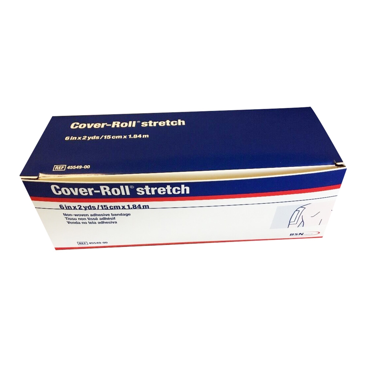 Picture of BSN Medical 184340-CS 6 in. x 2 Yard Cover-Roll Stretch Nonwoven Polyester Dressing Retention Tape&#44; White - Pack of 72
