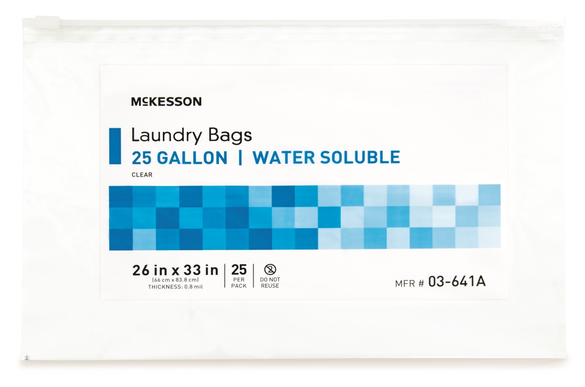 Picture of McKesson 1147893-CS 26 x 33 in. Water Soluble Econ Laundry Bag&#44; 20-25 gal - Pack of 100