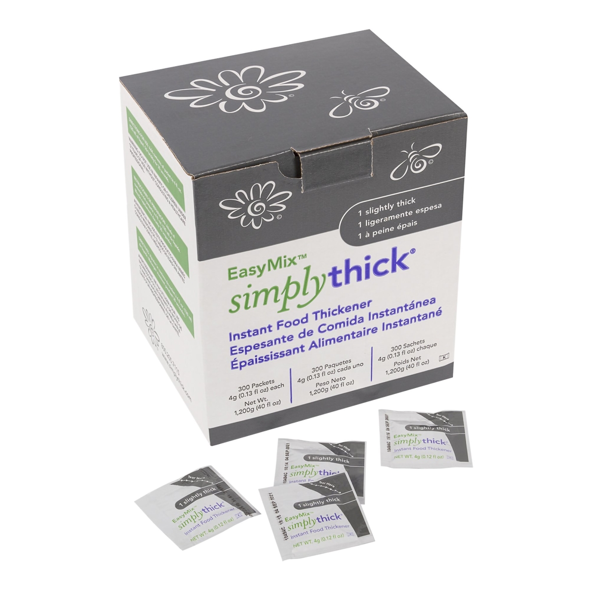 Picture of Simply Thick 1190408-EA SimplyThick Food Thickener - 4 g Packet - 300 per Box