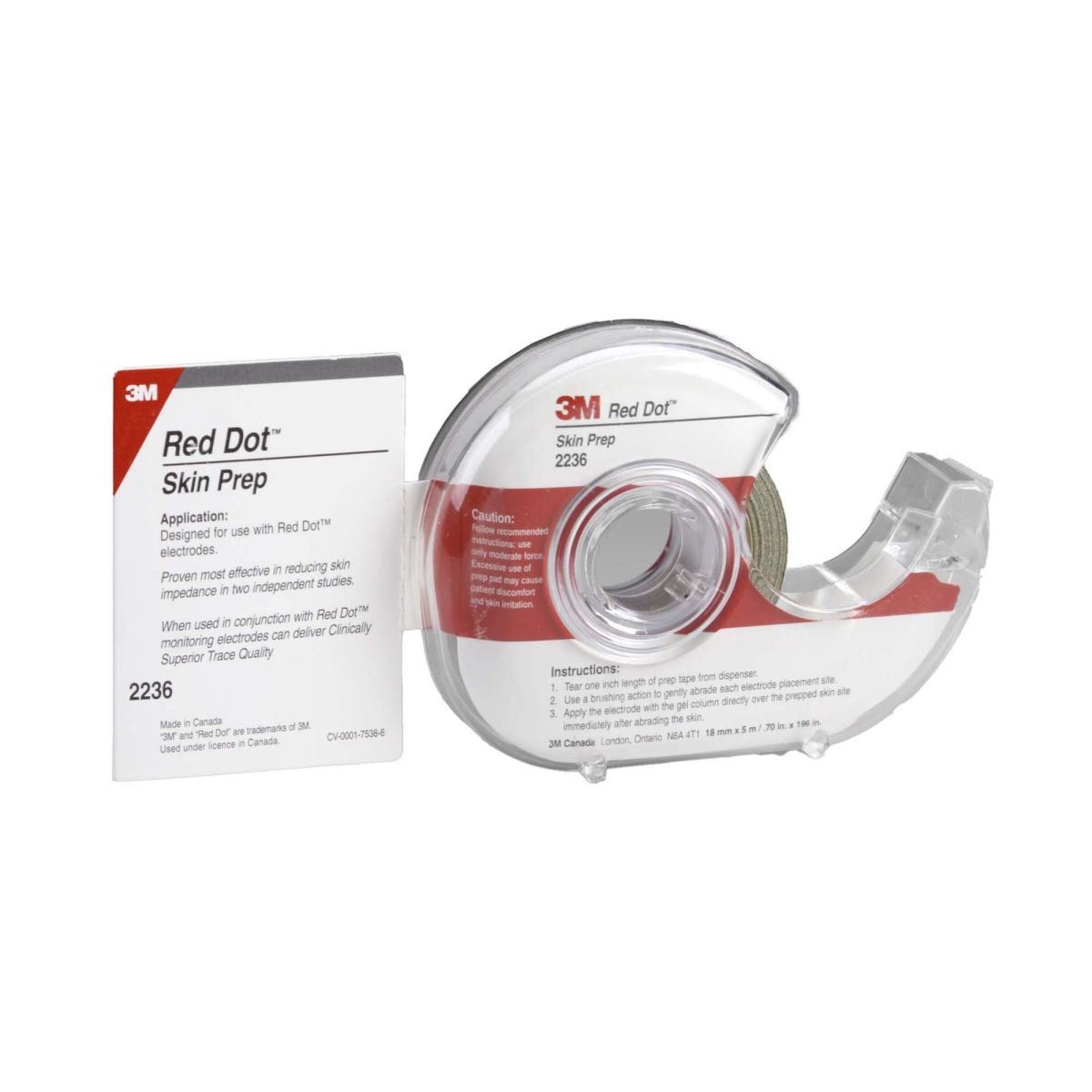 Picture of 3M 165989-RL Red Dot Trace Prep Abrader Tape