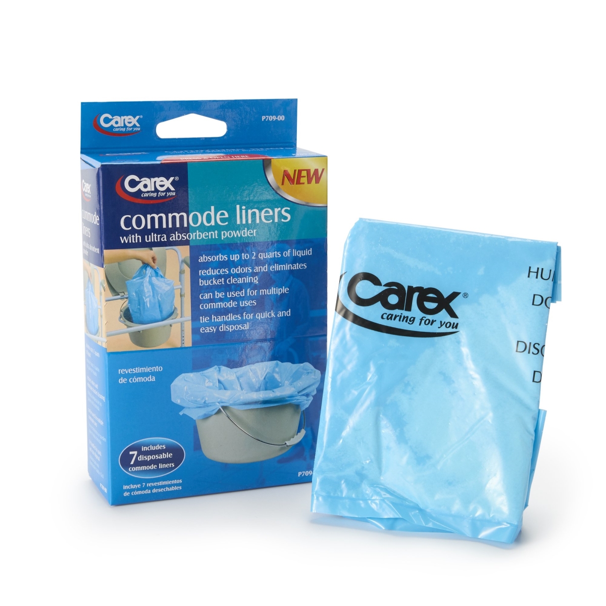Picture of Apex-Carex Healthcare 955317-CS 14 x 14 in. Commode Liner - Pack of 168